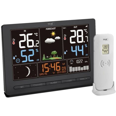 TFA Dostmann SEASON 2 35.1118.01 Station météo radiopilotée Prévisions météorologiques 12 à 24 heures Nombre de capteurs max. 3 pc(s) C668252