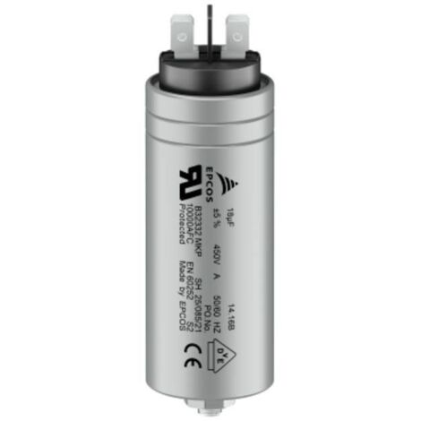 TDK B32332I6256J080 1 pc(s) Condensateur de marche pour moteur 25 µF 450 V/AC 5 % (Ø x H) 35 mm x 93 mm (1/2)
