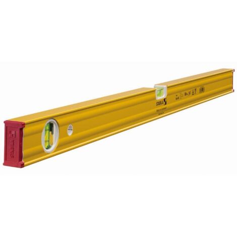 Stabila – Niveau à bulle 80 cm 19166 – Aluminium renforcé – Précision ± 0,5 mm/m – Pour chantiers et travaux de construction