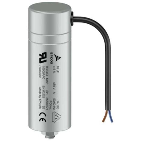 TDK B32333A6255J081 1 pc(s) Condensateur de marche pour moteur 2.5 µF 450 V/AC 5 % (Ø x H) 30 mm x 74 mm (1/2)