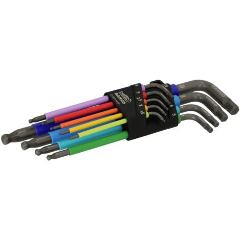 Bahco C1997LM/9P 6 pans intérieurs Jeu de clés mâles coudées 1.5 mm, 2.0 mm, 2.5 mm, 3.0 mm, 4.0 mm, 5.0 mm, 6.0 mm, 8 (1/3)