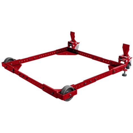 Holzmann – Socle universel à roulettes pour transport de machines – Charge maximale 410 kg – Dimensions ajustables 305x1320 mm – Finition peinture électrostatique - UFE410FLEX