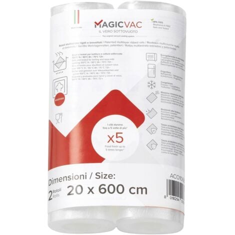 Magic Vac ACO1066 Rouleau de film de rechange (l x P) 20 cm x 600 cm