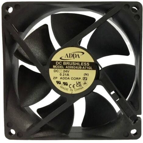 Ventilateur axial RS PRO 59.5 m³/h, 13 W 230V c.a., OA92 0.09 A IP44 92 mm 92mm 26 mm | RS