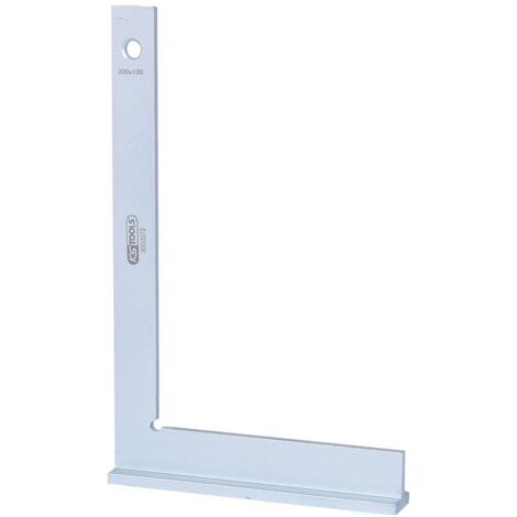Ks Tools – Équerre à chapeau 200mm en acier – Base d'accroche pour précision – Conçue pour travaux courants – Durable et robuste