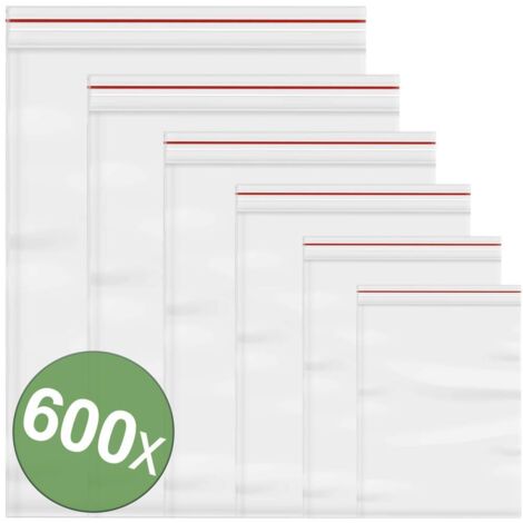 SACHET À FERMETURE PRESSION SANS BANDE DINSCRIPTION TRANSPARENT POLYÉTHYLÈNE QUADRIOS 23SA076