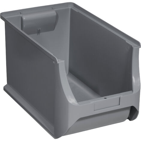 Boîte de stockage professionnelle Plus L355xB205xH200mm PP gris empilable