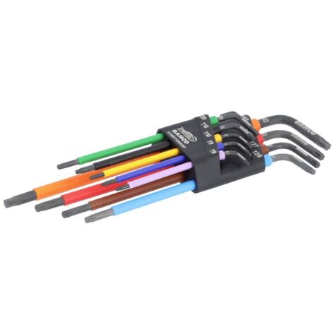 Bahco C1997TORX/9P TORX® intérieur Jeu de clés mâles coudées T 8, T 9, T 10, T 15, T 20, T 25, T 27, T 30, T 40 9 pièces C649682 (1/4)
