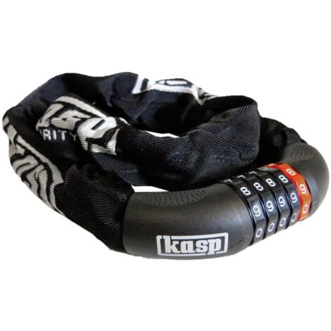 Kasp K470810D Chaîne antivol noir fermeture à combinaison (1/3)