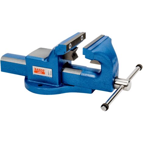 Étau Bahco 834V4 – Acier coulé – Envergure max. 100 mm – Mâchoires trempées remplaçables – Guide carré pour réglage précis - C649162
