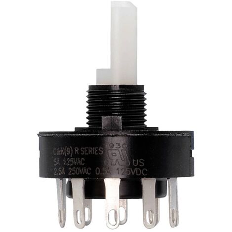C & K Switches R10015RS02Q Commutateur rotatif 125 V, 125 V/DC 5 A Positions de commutation 10 1 pc(s) (1/2)