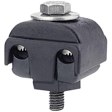 Borne de dérivation flexible 43501558 – 1 pc noir – Section câble rigide 1.5-16 mm² – Couple de serrage 71 kgf-cm – Hellermanntyton - R941652