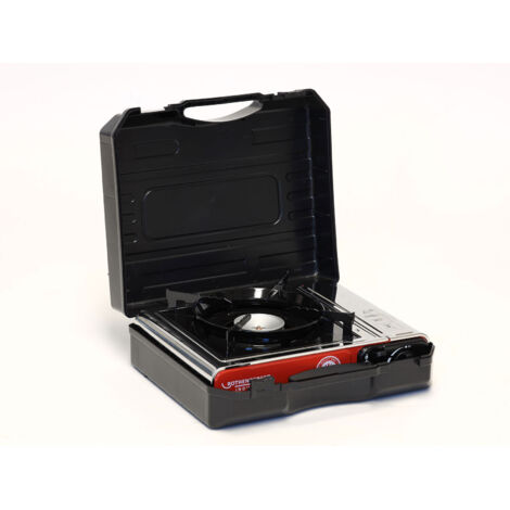 Réchaud De Camping ROTHENBERGER Industrial PREMIUM – 1 Flamme, Compatible Casseroles 12 à 26 Cm – Allumage Piézo, Sécurité, étui Transport Inclus