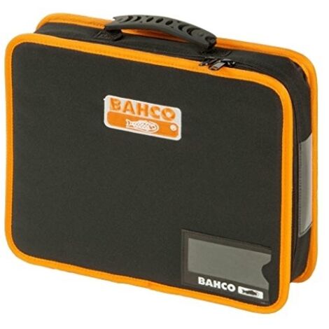 Bahco – Sacoche à outils non équipée – Polyester Denier 600 – Dimensions 330x275x62mm – Poignée caoutchoutée – Support ruban de mesure - 4750FB5B