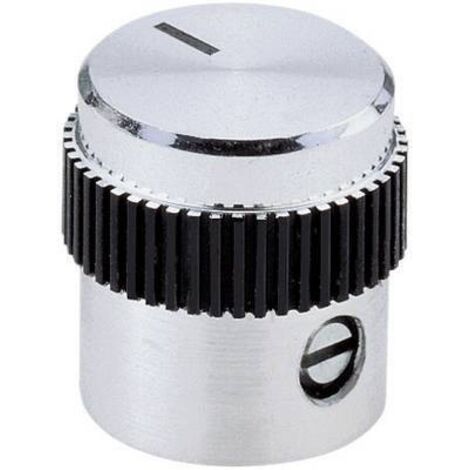 Tête de bouton rotatif Mentor 5615.4614 aluminium (Ø x H) 15 mm x 15 mm 1 pc(s) Q62652 (1/2)