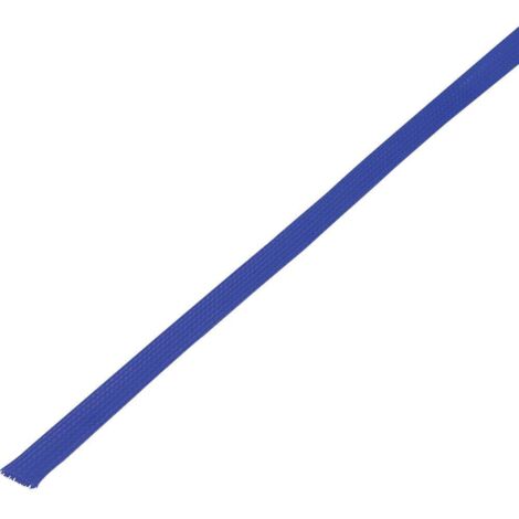 Gaine tressée TRU COMPONENTS CBBOX0814-BL 1571637 bleu PET 8 à 14 mm 10 m (1/2)
