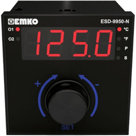 Emko ESD-9950-N.2.20.0.1/02.00/0.0.0.0 Régulateur de température Pt100, S, R, K, J (L x l x H) 110 x 96 x 96 mm (1/5)