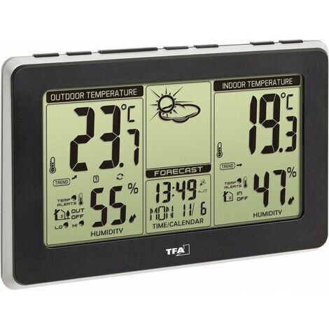 TFA Dostmann Mondo 35.1151.01 Station météo radiopilotée Prévisions météorologiques 1 jour Nombre de capteurs max. 3 (1/3)