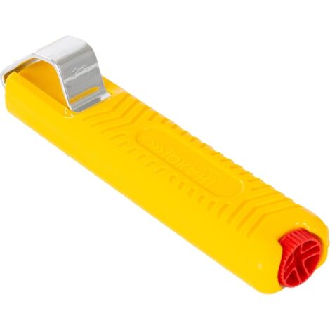 Jokari – Couteau à dénuder 8 - 28 mm – Lames en nitrure de titane – Profondeur de coupe réglable – Pour câbles ronds (1/10)