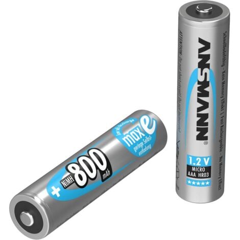 Ansmann maxE HR03 Pile rechargeable LR3 (AAA) NiMH 800 mAh 1.2 V 6