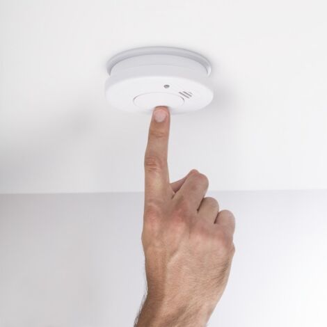 Alarme Incendie 85db Détecteur De Fumée Smartwares FSM-11410 - Capteur Photoélectrique - Pile 1 An Remplaçable - 85 DB - 10 Ans Durée De Vie Capteur Photoélectrique 85dB