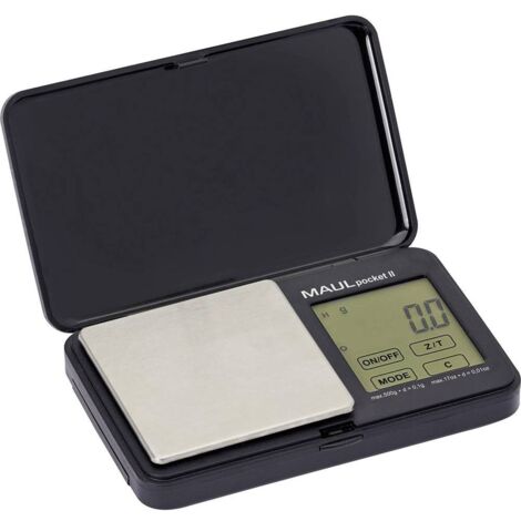 Maul Taschenwaage MAULpocket II, 500 g Balance de poche 1611590 Plage de pesée (max.) 500 g à pile(s) noir (1/3)