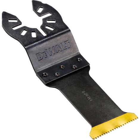 Lame titanium pour outil multifonction – 30x43mm – 18 tpi pour coupe métaux durs et tendres – Compatible avec DEWALT