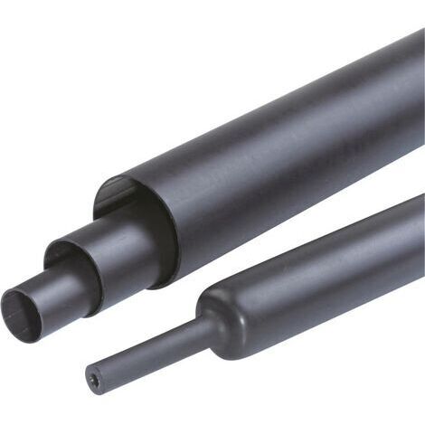 Hongshang HRA3 33/8 Gaine thermorétractable avec colle noir 33 mm 8 mm Taux de retreint:3:1 1.22 m (1/2)