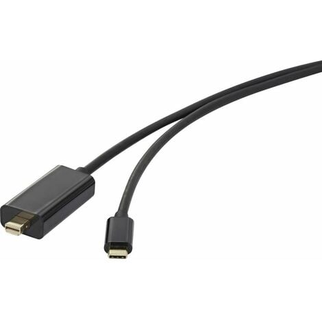 Cable DisplayPort negro RS PRO con. B: VGA hembra, long. 150mm