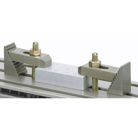 Pinces de serrage crantées en acier – Pour fixation pièces jusqu'à 20mm – Compatible machines PROXXON – Ensemble complet avec accessoires