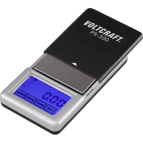 VOLTCRAFT PS-200 Balance de poche Plage de pesée (max.) 200 g Lisibilité 0.01 g à pile(s) noir, argent (1/4)