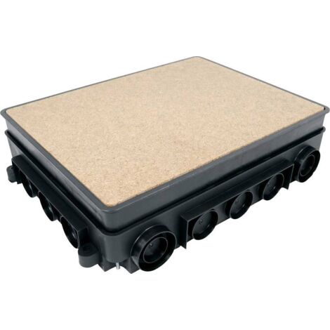 Boîtier multifonction 332 mm x 250 mm – Pour béton 80-95 mm – Montage réglable – 1 prise universelle – Kopos