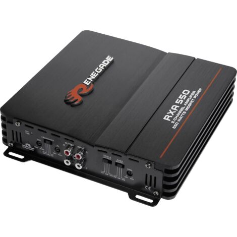 Ampli auto 2 canaux 300 W – RXA550 – Puissance RMS 75 W – Entrées RCA – Filtre passe-bas 50-250 Hz – Renegade (1/6)