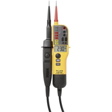 Testeur de tension à 2 pôles Fluke T130 CAT III 690 V, CAT IV 600 V Acoustique, LCD, LED, Vibration