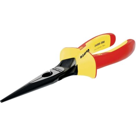 Bahco 2430 S-200 VDE Pince plate à becs ronds 200 mm (1/3)
