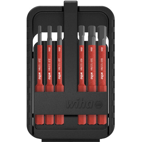Trousse outils VDE slimBit electric i-6kant 6- Unités Wiha