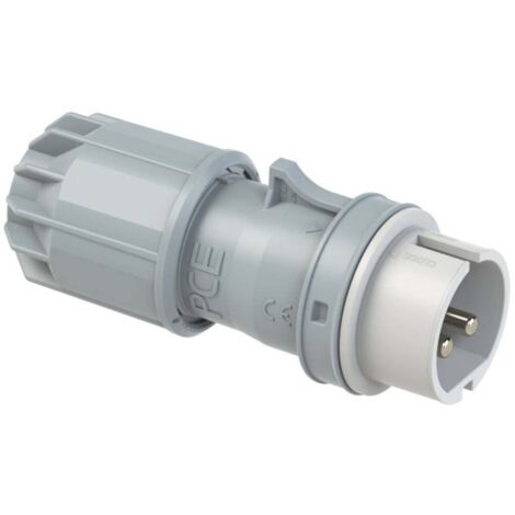 Mâle CEE 32 A 2 pôles PCE Twist 092-12v 42 V blanc, gris 1 pc(s) A488681 (1/3)
