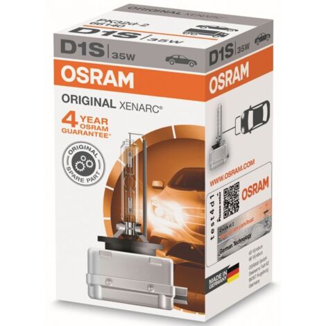 Osram – Ampoule xénon D1S 35W 3200 lm – Température de couleur 4100K – Culot PK32D-2 – Compatible véhicules ECE D1S