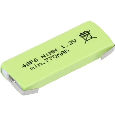 Mexcel HPE-F6-800 Pile rechargeable spéciale prismatique cosses à souder en U NiMH 1.2 V 770 mAh 1 pc(s) (1/3)