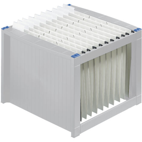 Boîte à dossiers suspendus H6110084 – Dimensions 36 x 27,2 x 38 cm – Capacité 40 dossiers A4 – Matériau polystyrène – Helit
