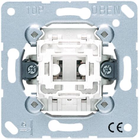 JUNG 533U MÉCANISME BOUTON POUSSOIR 10 AX 250 V  INVERSEUR UNIPOLAIRE AVEC NEUTRE SÉPARÉ (1/3)