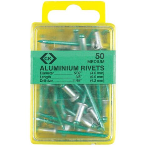 C.K T3819A 412 Rivet aveugle (Ø x L) 3.15 mm x 9 mm aluminium aluminium 50 pc(s)