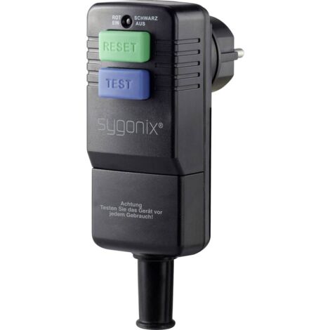 Sygonix – Interrupteur coudé SY3779070 – Protection des personnes 230 V – Indice IP54 – Charge max 16 A – Pour installations électriques sécurisées
