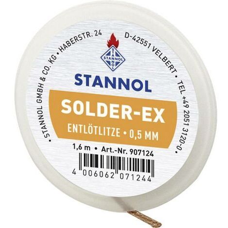 Stannol Solder-Ex Tresse à dessouder Longueur 1.6 m Q713812 (1/3)
