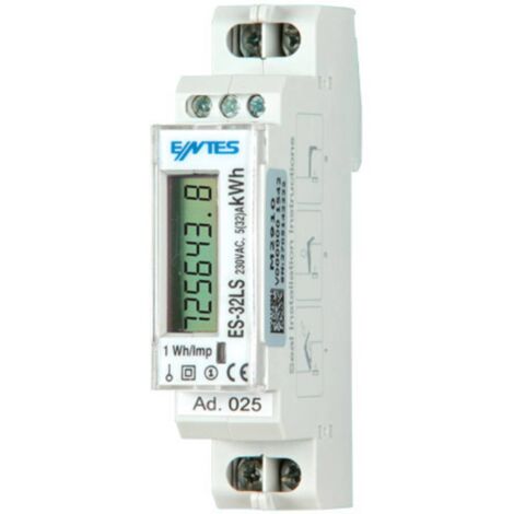 ENTES ES-32LS ES-32LS Compteur d'énergie monophasé numérique conformité MID: non 1 pc(s) Q750302 (1/2)