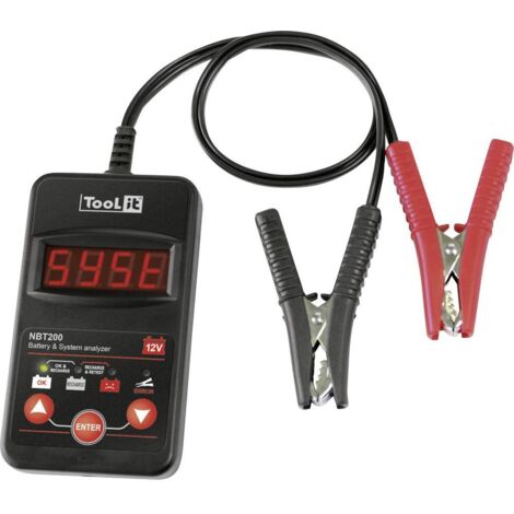 Toolit NBT200 Testeur de batterie de voiture, Contrôleur de batterie 50 cm