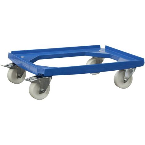 Alutec – Chariot de transport 5200 – Charge max 250 kg – Dimensions 610 x 410 mm – 4 roulettes pivotantes avec freins (1/2)