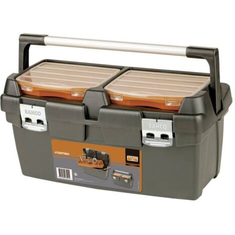 Bahco – Boîte à outils vide 37L en polypropylène – 600 mm – Capacité de charge 130 kg – Compartiments extérieurs – 4750PTB60 - X083191 (1/5)