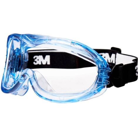 3M – Lunettes de protection intégrales – Norme EPI EN 166 – Vision 180° sans distorsion – Système anti-buée et anti-rayures – Pour travaux peinture et plâtre