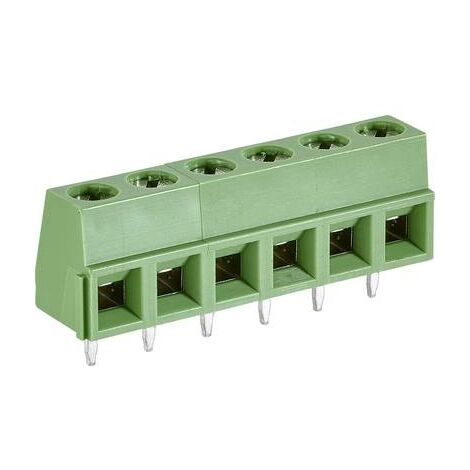 Bornier à vis TE Connectivity 282836-6 1.31 mm² Nombre de pôles 6 vert 1 pc(s) W279791 (1/2)
